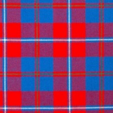 Galloway Red Modern 16oz Tartan Fabric By The Metre